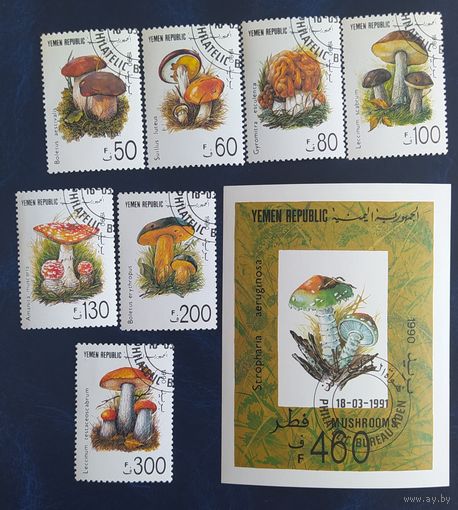 Йемен 1990 Грибы