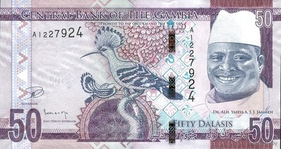 Гамбия 50 даласи образца 2015 года UNC p34