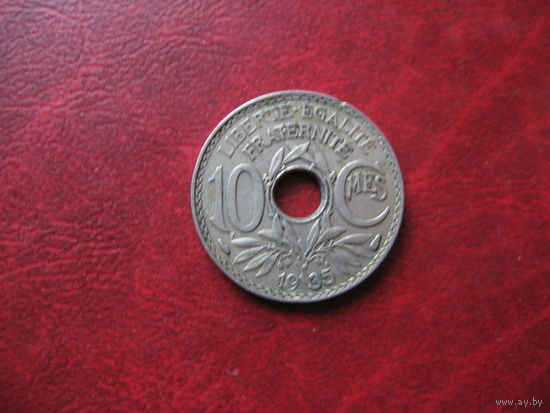 10 сантимов 1935 год Франция