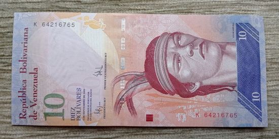 Werty71 Венесуэла 10 боливара 2009 аUNC банкнота