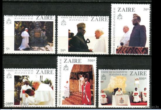 Заир 1981 г . Папа Римский  MNH
