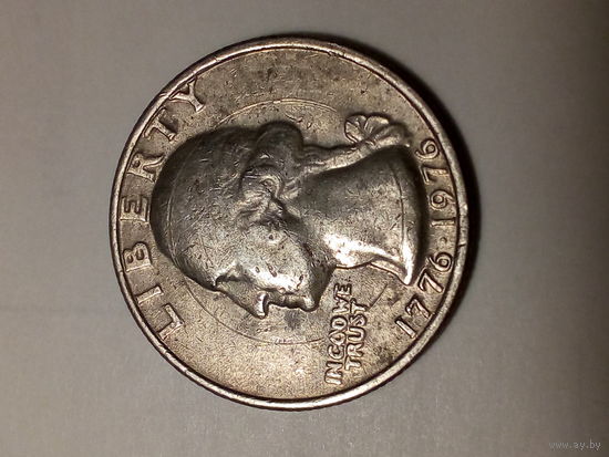 25 центов США 1976 год