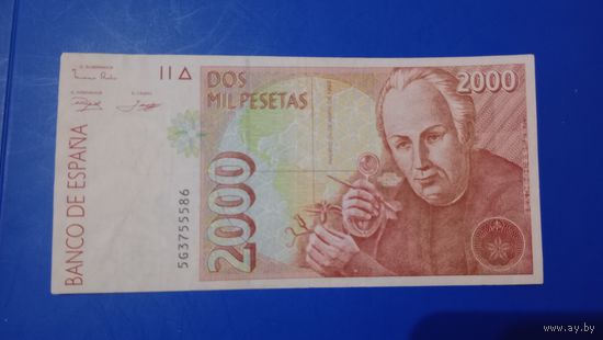 Испания 2000 песет 1992