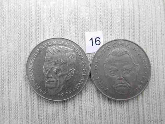 2 монет по 2 марки   лот 16