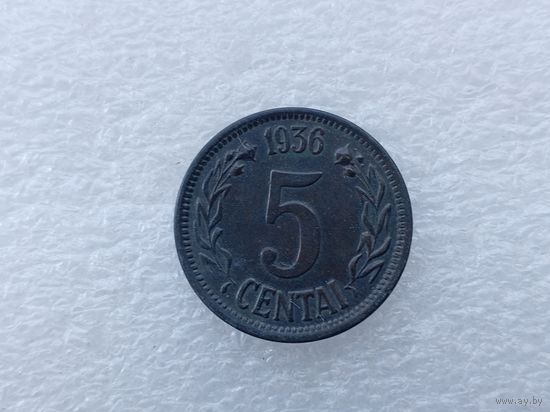 5 центов 1936