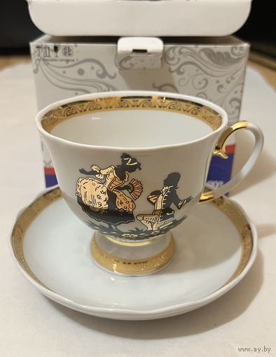 Чайная пара 300 см3 "Бутон" (Сладкая парочка)  ДФЗ