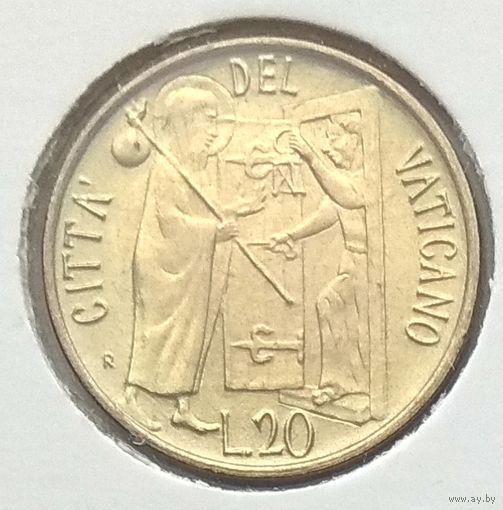 Ватикан 20 лир 1981 г. В холдере