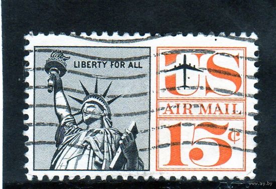 США.Ми-764.Статуя свободы.Авиапочта.1961.