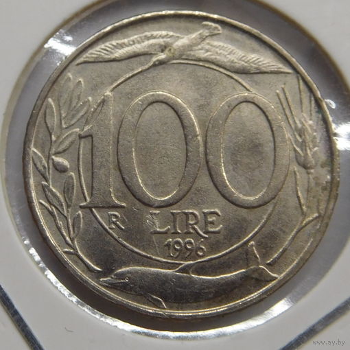 Италия 100 лир 1996 г