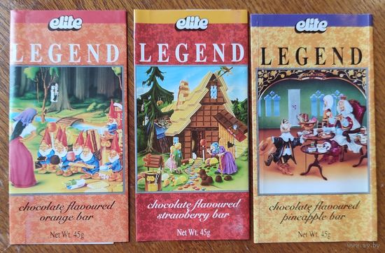 Обёртки от шоколада. elite (3 шт.)