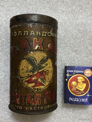 Старинная банка из под какао.