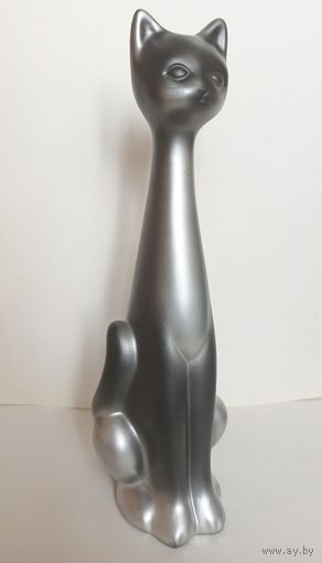 Кот. Высота 33 см. Кошка. Керамика. Статуэтка, сувенир