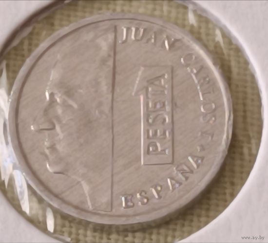 Испания. 1 песета 2001 года.