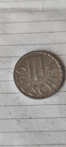 Австрия 10 грошен 1993