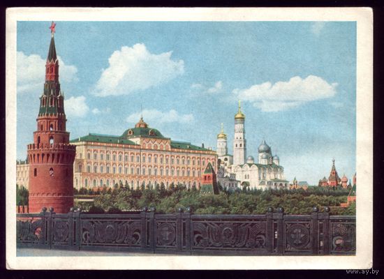 1957 год Москва Вид на Кремль с Каменного моста