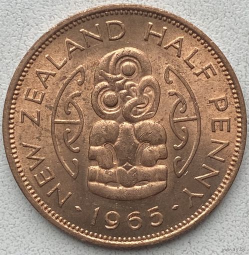 Новая Зеландия 1/2 пенни 1965 г.