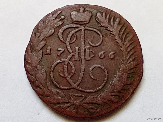 Две копейки 1766 год. ММ.