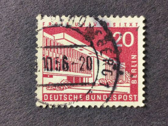 Германия 1956. Берлин. Городские пейзажи Берлина. Здание свободного университета Генри Форда в Далеме