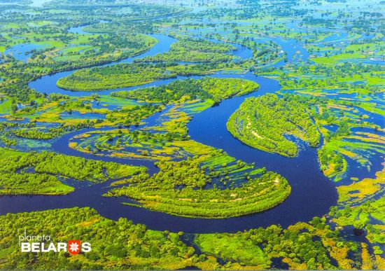 Планета Беларусь, река Припять, правый приток Днепра, 2019, вариант 2, тираж 1000 экз.