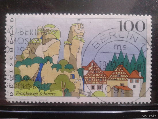 Германия 1995 французская Швейцария Михель-1,0 евро гаш.