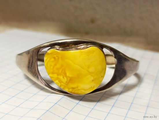 Браслет серебро 925 с янтарём с 1 рубля