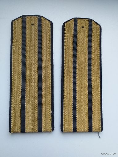 Погоны съемные старшего офицерск.состава ВМФ СССР на вахтенный китель-стойку