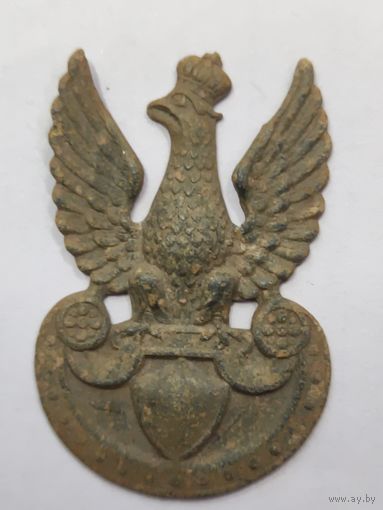 Кокарда Орёл Польша Цинк