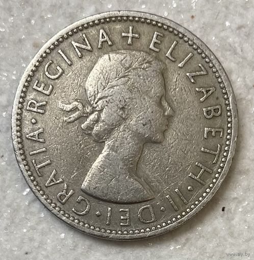 Монета Великобритания 2 шиллинга 1962 года. Елизавета II.