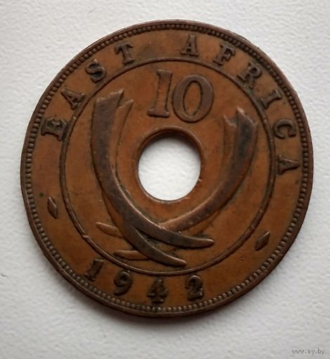 Британская Восточная Африка 10 центов, 1942 3-1-3