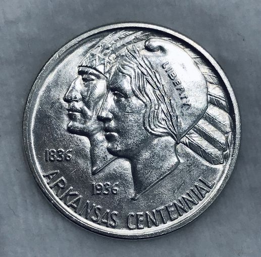 50 центов 1936 США Арканзас - нечастая! Горящая! Обязательно к приобретению!