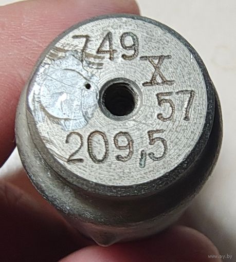 Кварцевый резонатор 749 - 209,5. 1957 год. Радиолампа. Радио лампа кварц кГц МГц