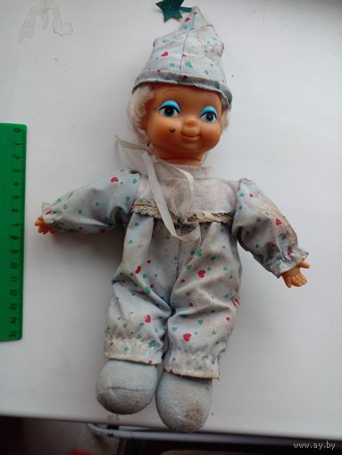 Петрушка СССР, резина, внутри колокольчик 25 см