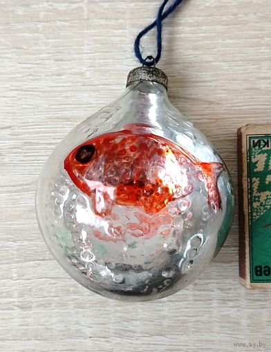 Ёлочная игрушка. Рыбка. Редкая. К-35.