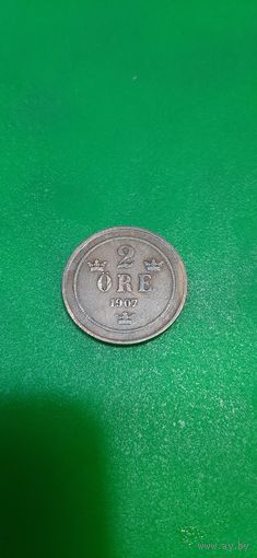 Швеция 2 эре 1907