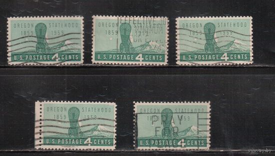 США-1959, (Мих.747) , гаш., Штат Орегон  ,(одиночка) ,цена за 1 м на выбор
