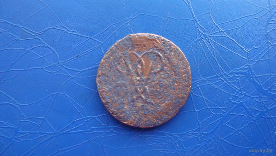 2 копейки 1757 перечекан (4959)