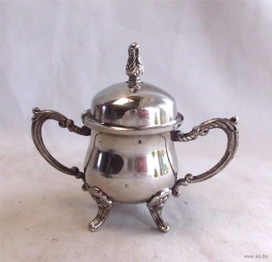 Сахарница Эгоист Сольница Солонка Серебрение Англия