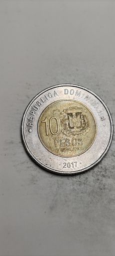Доминиканская республика 10 песос 2017