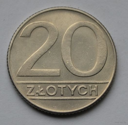 Польша, 20 злотых 1989 г.