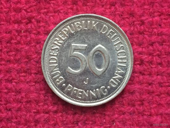 ФРГ 50 пфеннигов 1990 г. J
