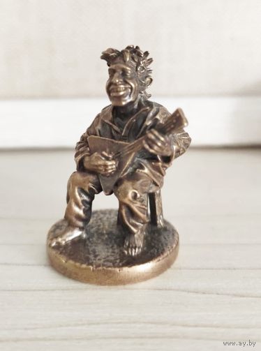 Статуэтка миниатюра Шариков Латунь