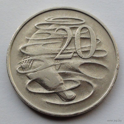 Австралия 20 центов, 1966