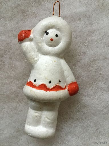 Игрушка ёлочная человек Якут, пенопласт. СССР