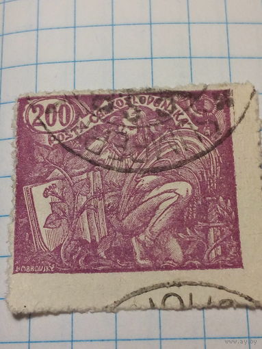 Марка Чехословакия 1923 год