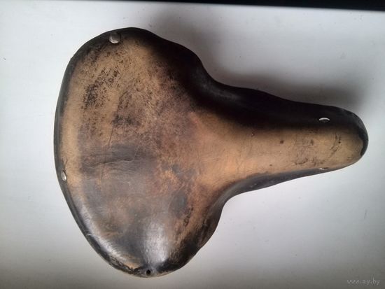 Седло дорожного велосипеда. Кожа, пр-во СССР.