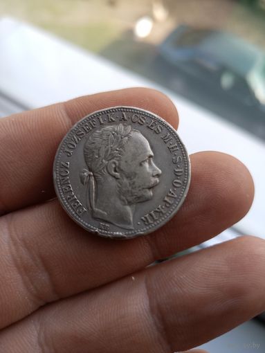 Венгрия 1 форинт (forint) 1890 Старый тип