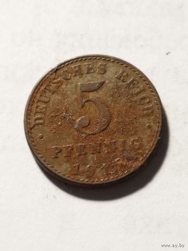 Германия 5 пфенинг 1918