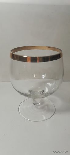 Бокал для Коньяка с позолотой