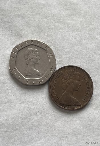 Великобритания 2 монеты