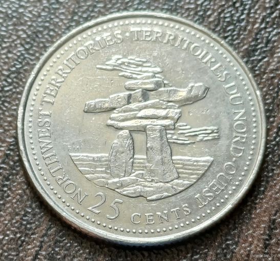 Канада 25 центов, 1992 Северо-Западные территории    ( 1-6-1 )